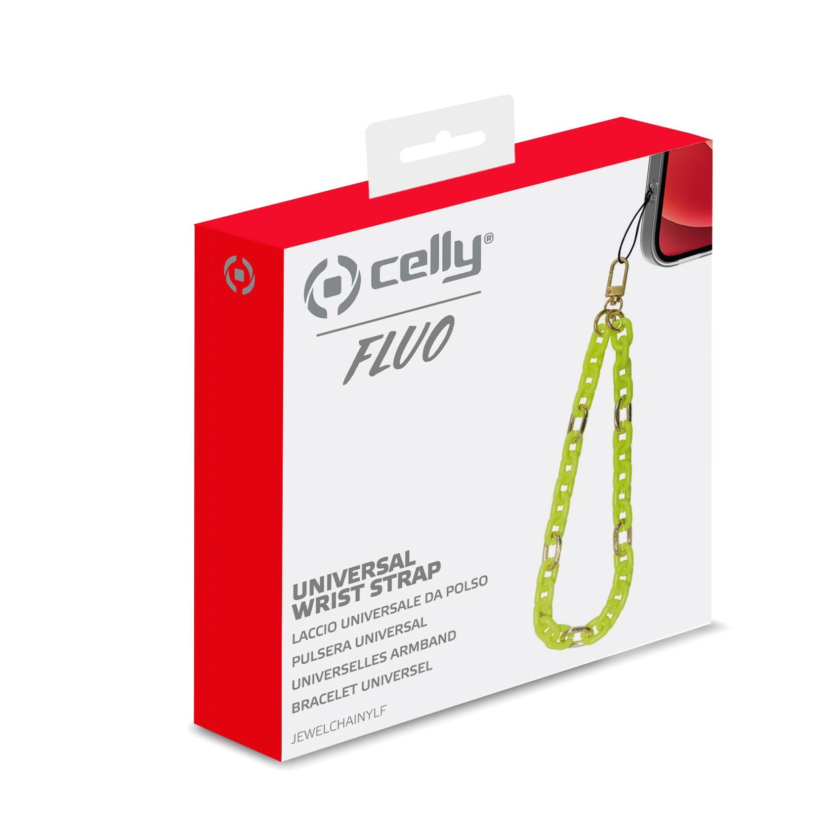 Celly JEWELCHAIN - Smartphone Wrist Chain YELLOW