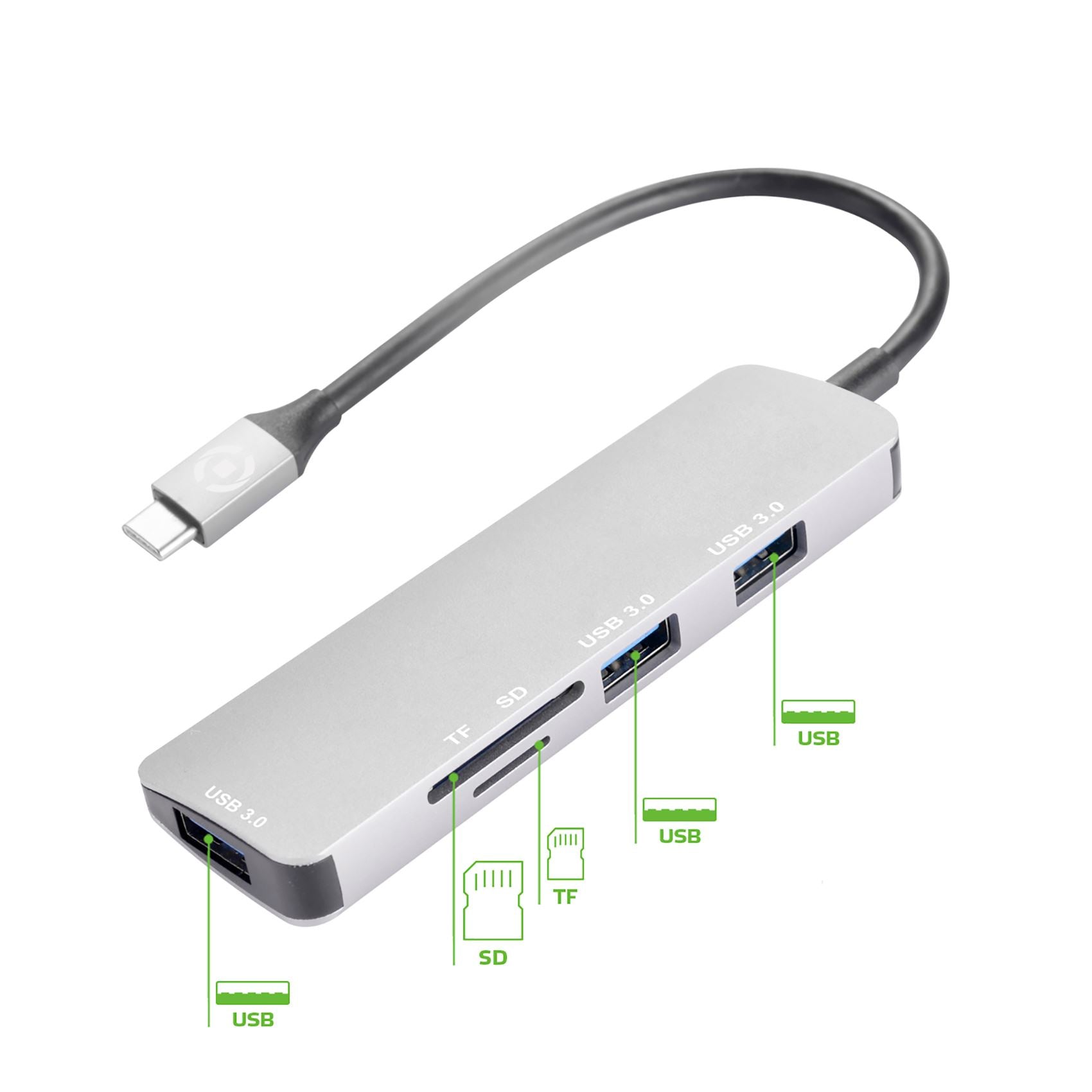 Celly PROHUB - USB-C Adapter