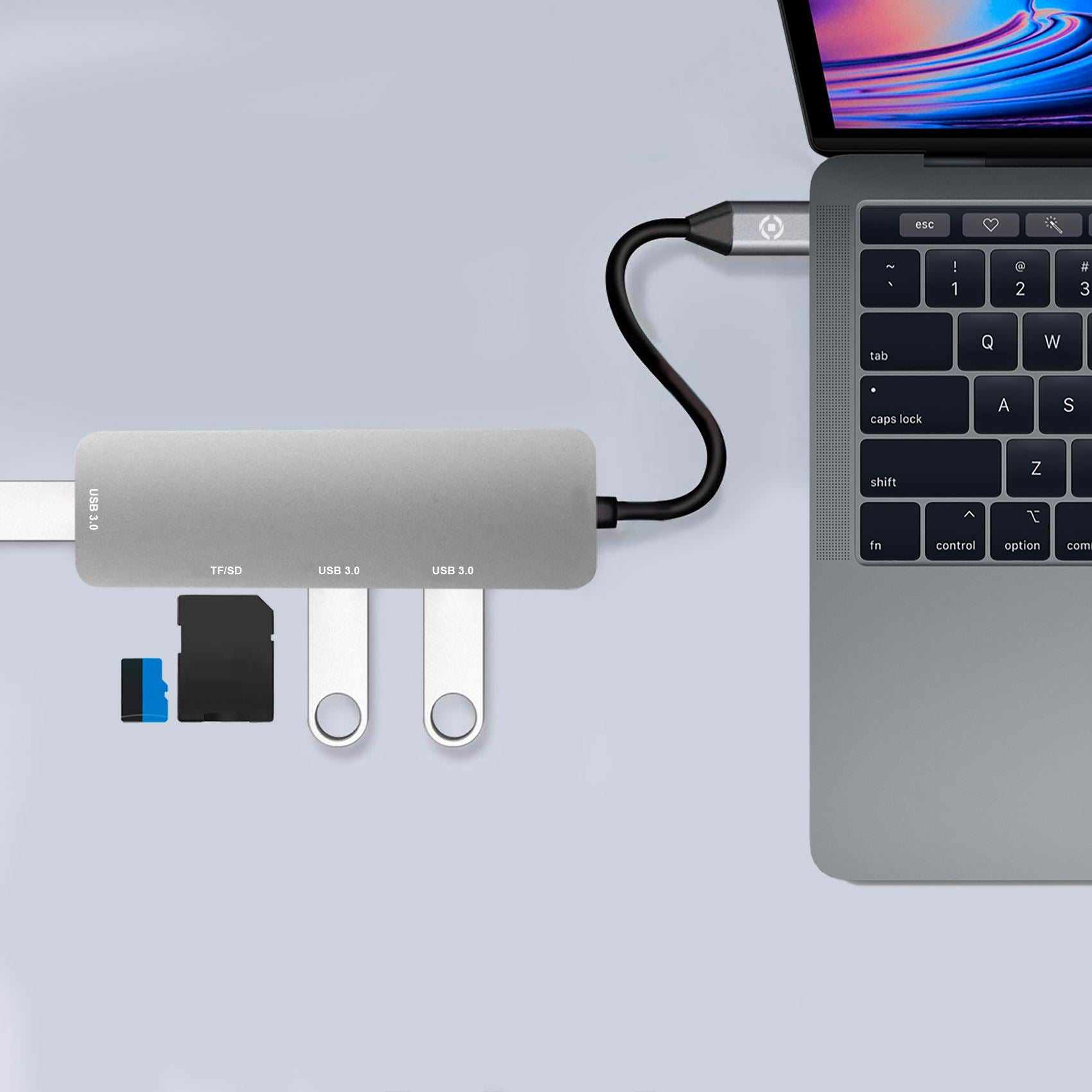 Celly PROHUB - USB-C Adapter