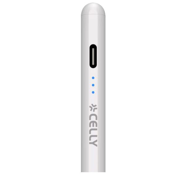 Celly SWUNIMAGICPEN - Universal Smart Touch Pen for All Touch Screens, LED Battery Indicators, Pen Holder Included