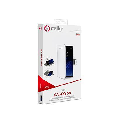 Celly Wally Book Case Galaxy S8 White