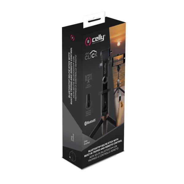 Celly Bluetooth Selfie Stick UP TO 6.2 BK