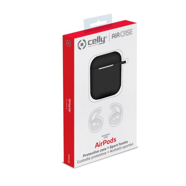 Celly AIRPODS CASE SPORT BUDS BLACK