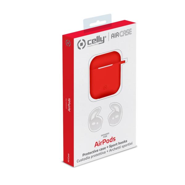 Celly AIRPODS CASE SPORT BUDS RED