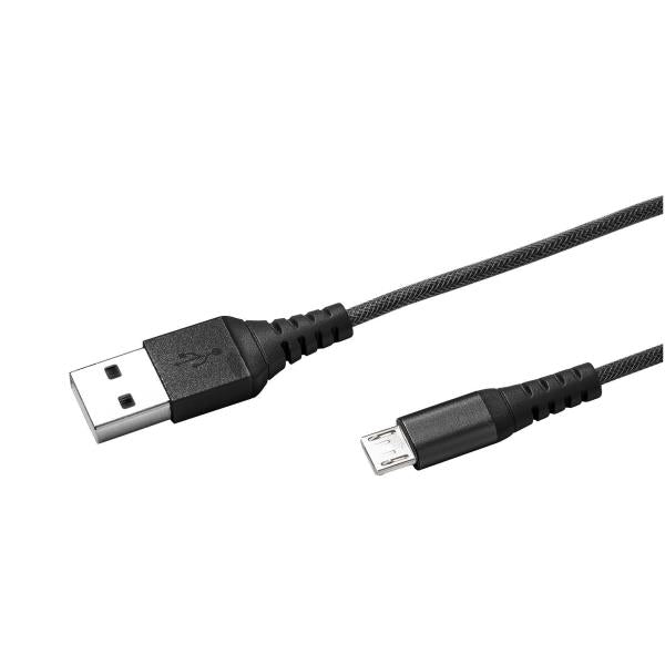 Celly  USBMICRONYL25 - USB-A to Micro Usb Cable 12W 25cm black