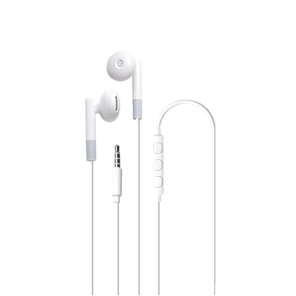 Celly UP300 - Jack 3.5mm Stereo Wired Earphones WHITE