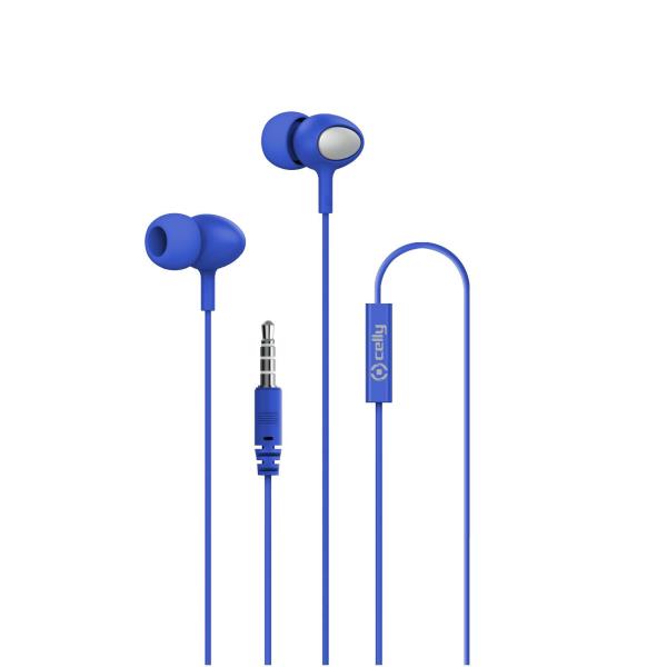 Celly UP500 - Stereo Wired Earphones blue