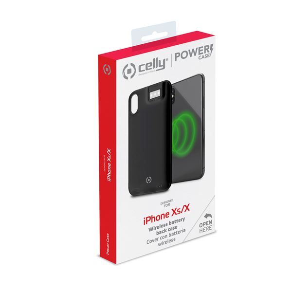 Celly POWERCASE900 - Power Case Apple iPhone Xs/ iPhone X