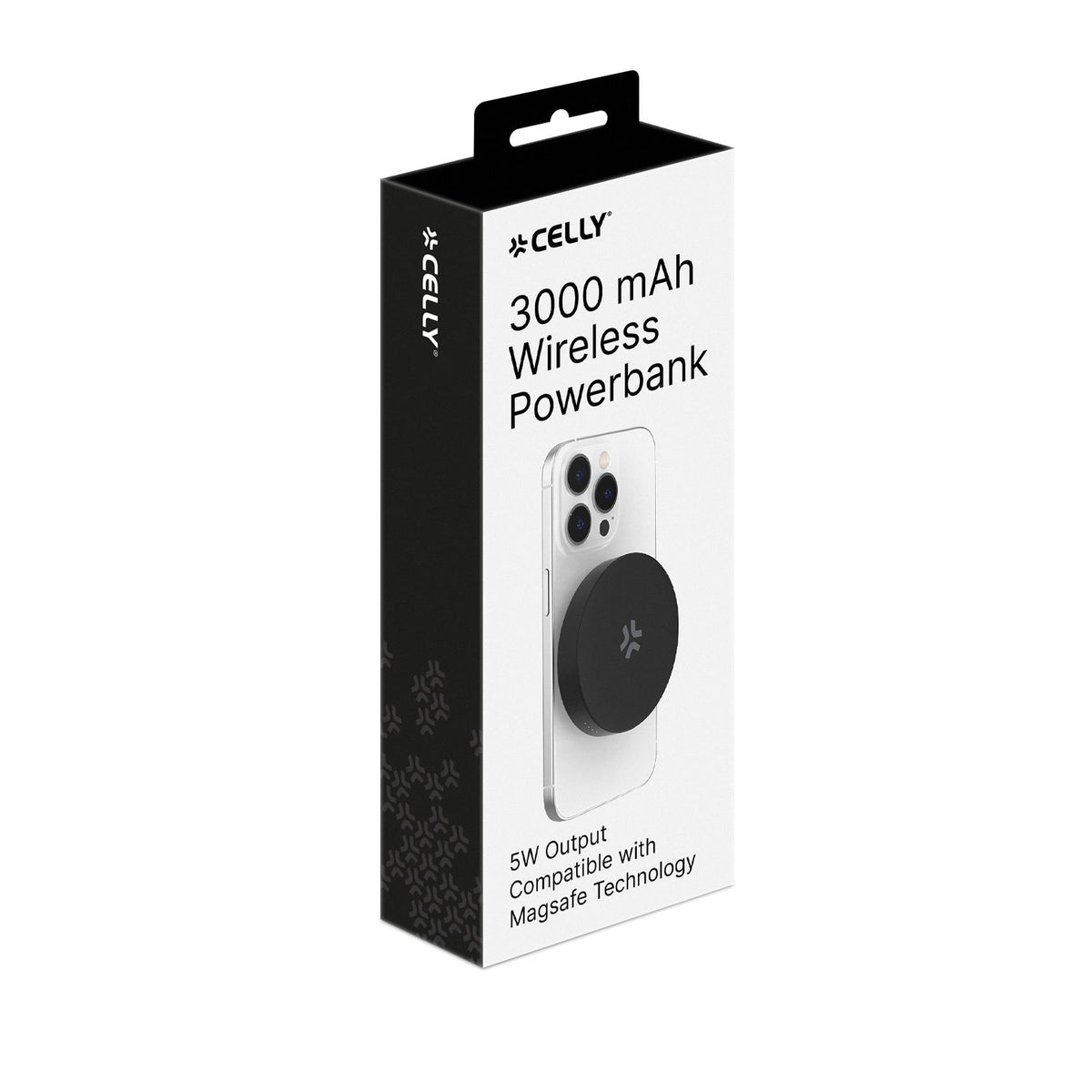 Celly MAGPB3000BK - 5W Wireless Powerbank 3000 mAh Black