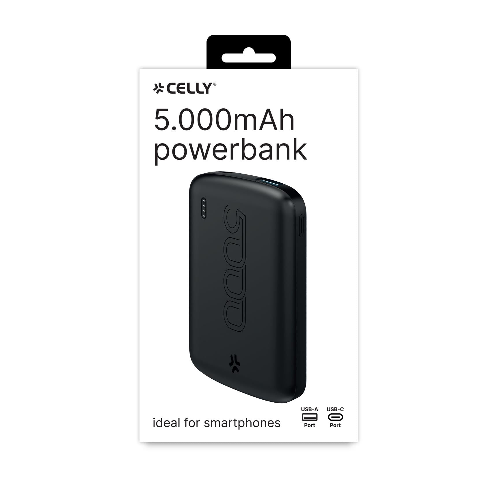 Celly PBE5000EVO - Power Bank 5.000mAh