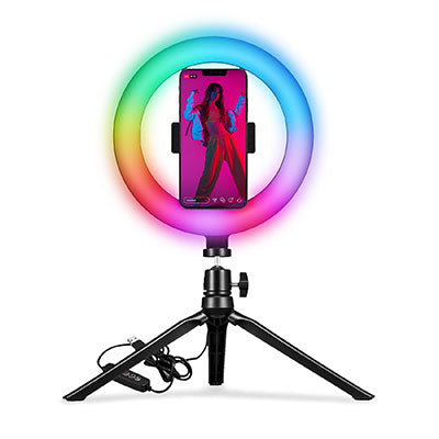 Celly PORTABLE TRIPOD+FLASH LIGHT RGB