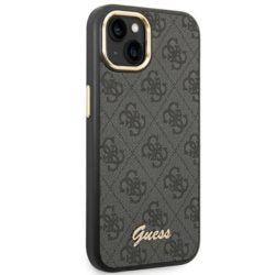 Guess GUHCP14MHG4SHK iPhone 14 Plus/ 15 Plus black hard case 4G Vintage Gold Logo