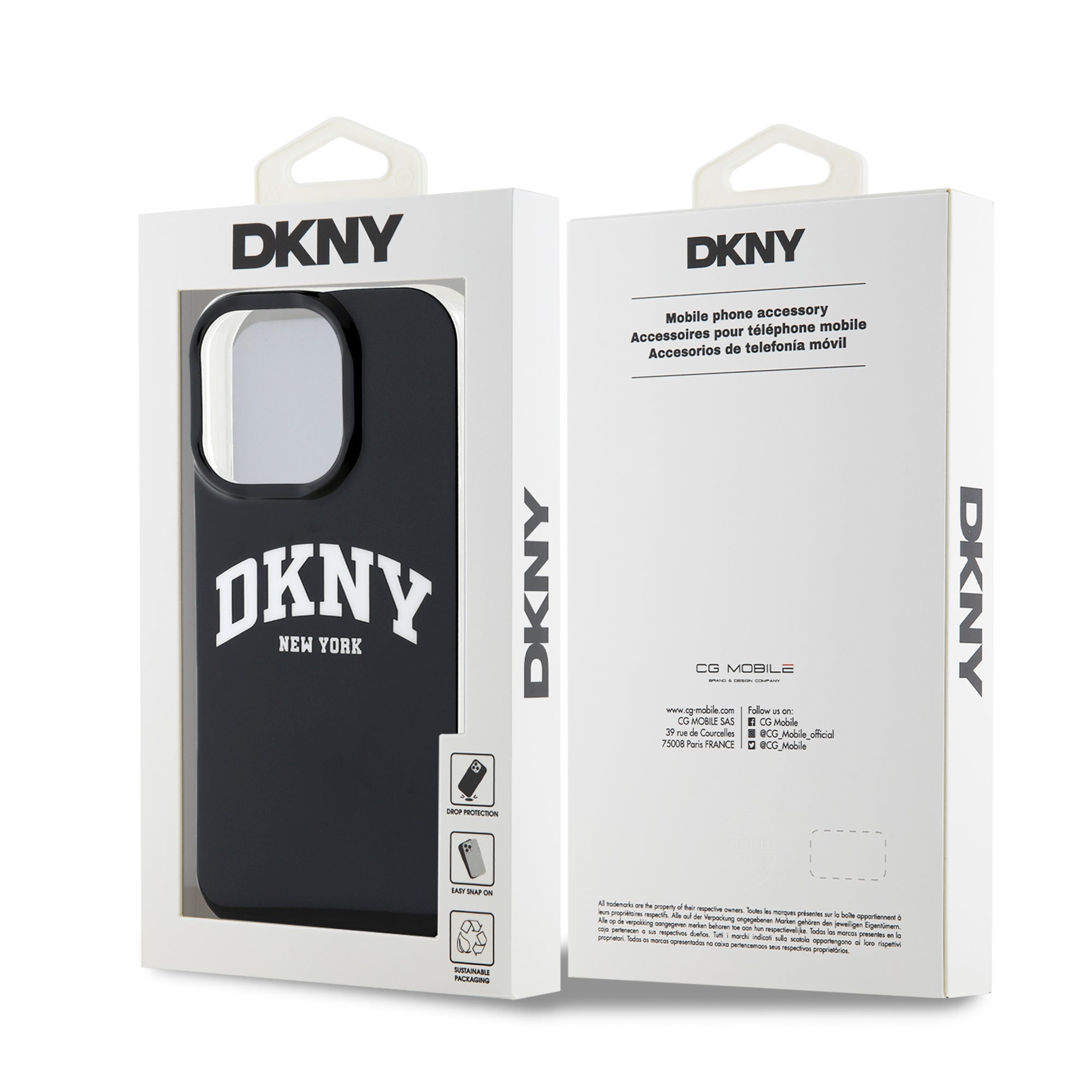 DKNY Hardcase PC TPU W/ ARCH Logo Black iPhone 16 Pro Max