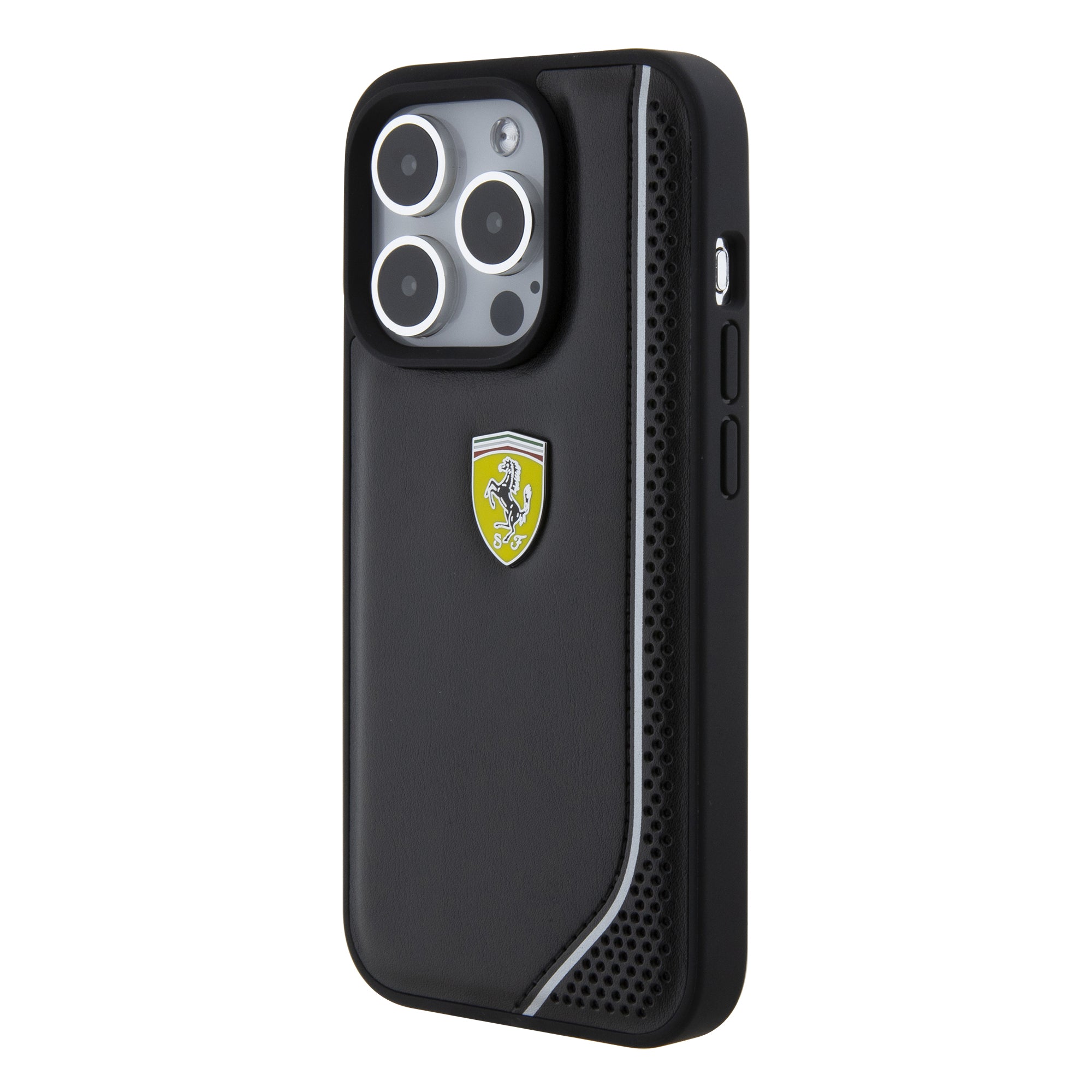 FERRARI HC PU REFLECTIVE BLACK iPhone 15 PRO