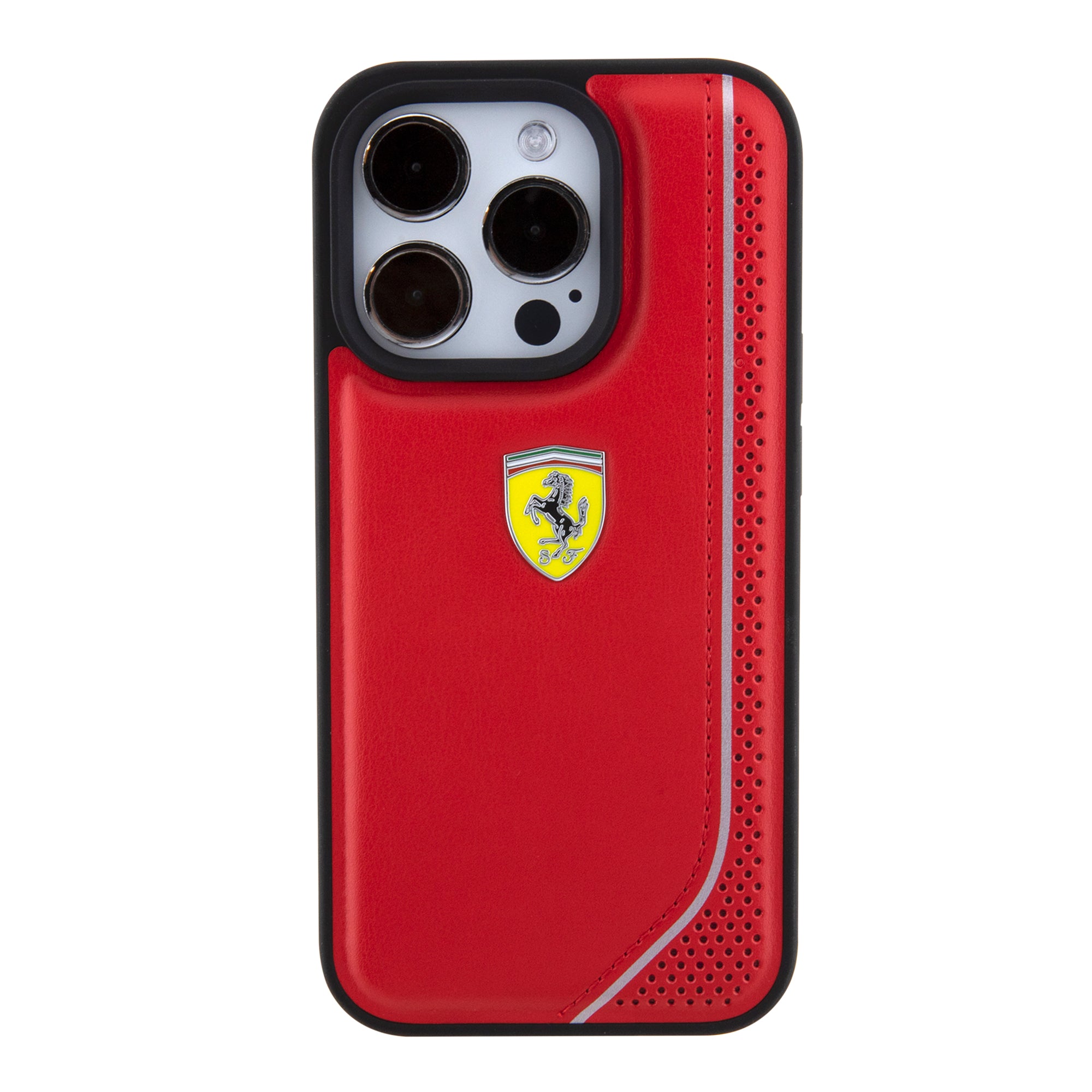 FERRARI Hradcase PU REFLECTIVE RED iPhone 15 PRO