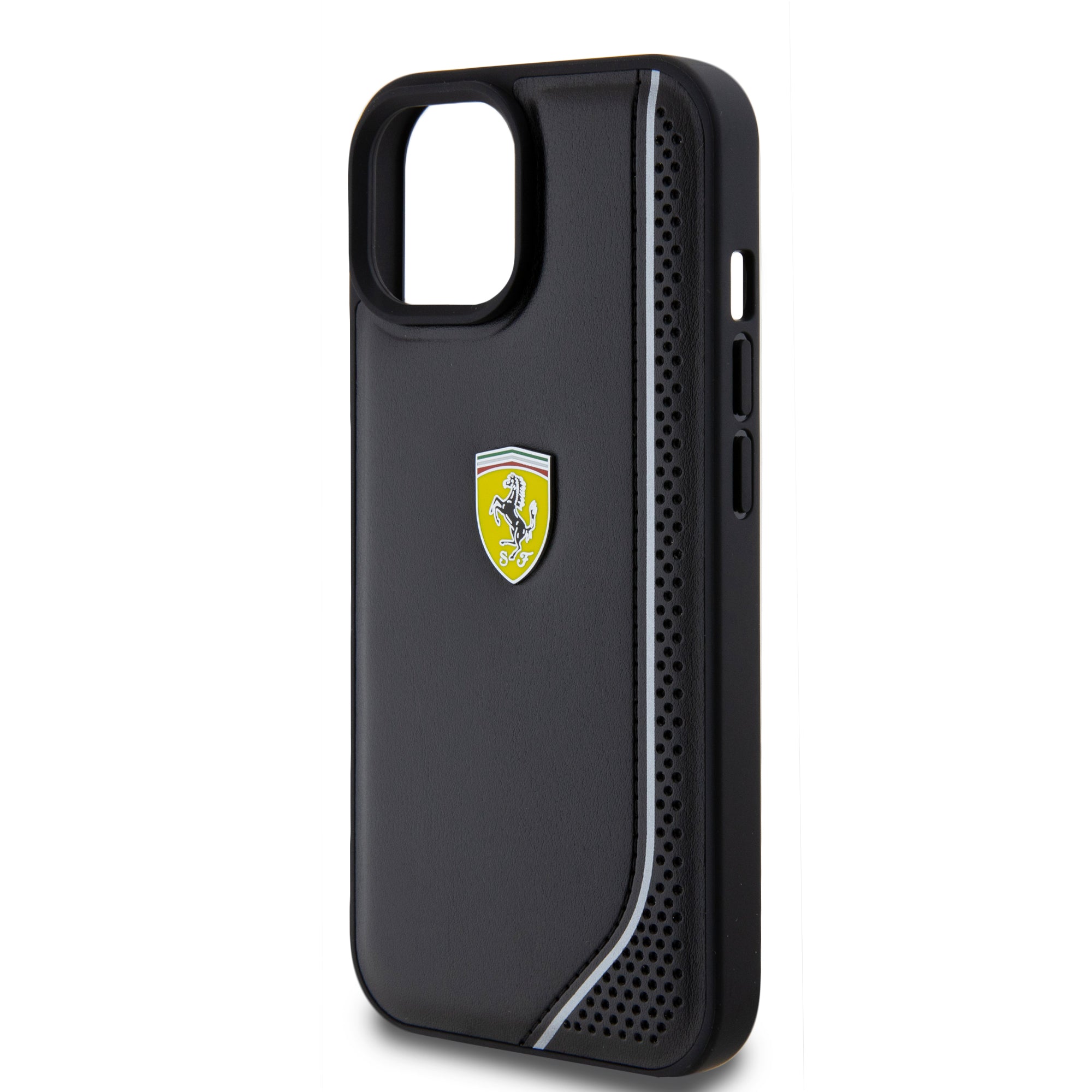 FERRARI Hardcase PU REFLECTIVE BLACK iPhone 15 / 14/ 13