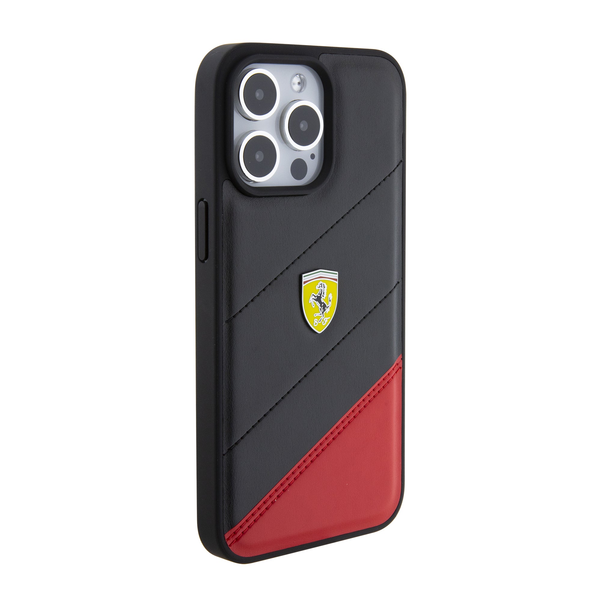 FERRARI HC PU BICOLOR BLACK & RED iPhone 15 Pro Max