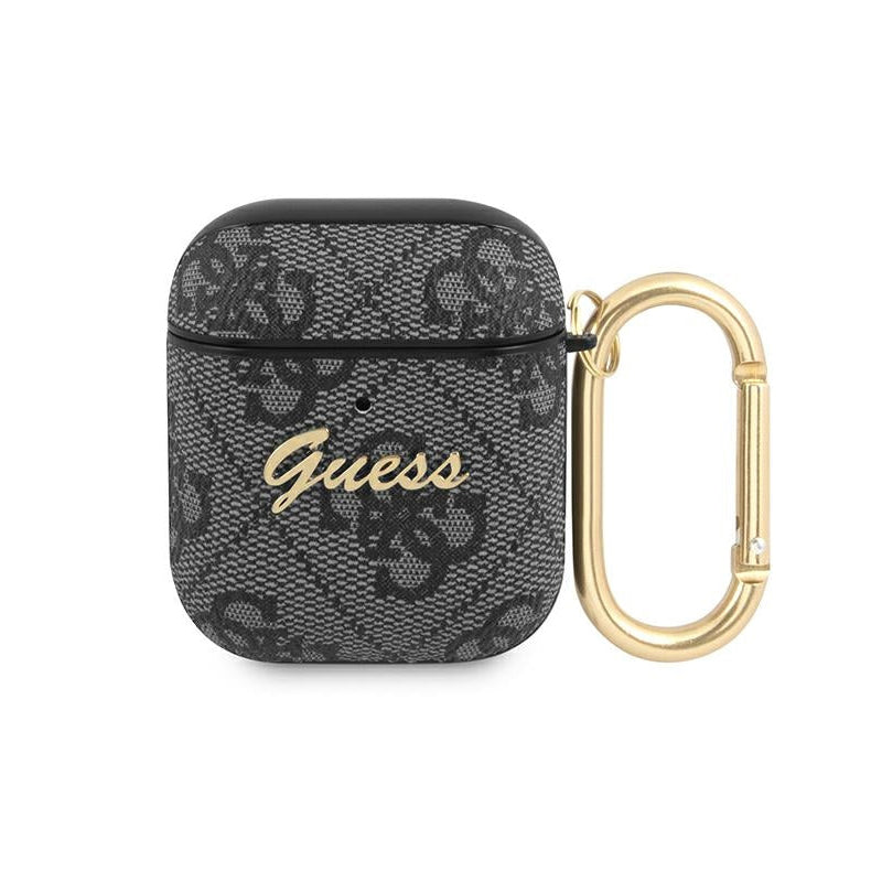 GUESS GUA24GSMK AirPods 1/2 cover grey 4G Script Metal Collection