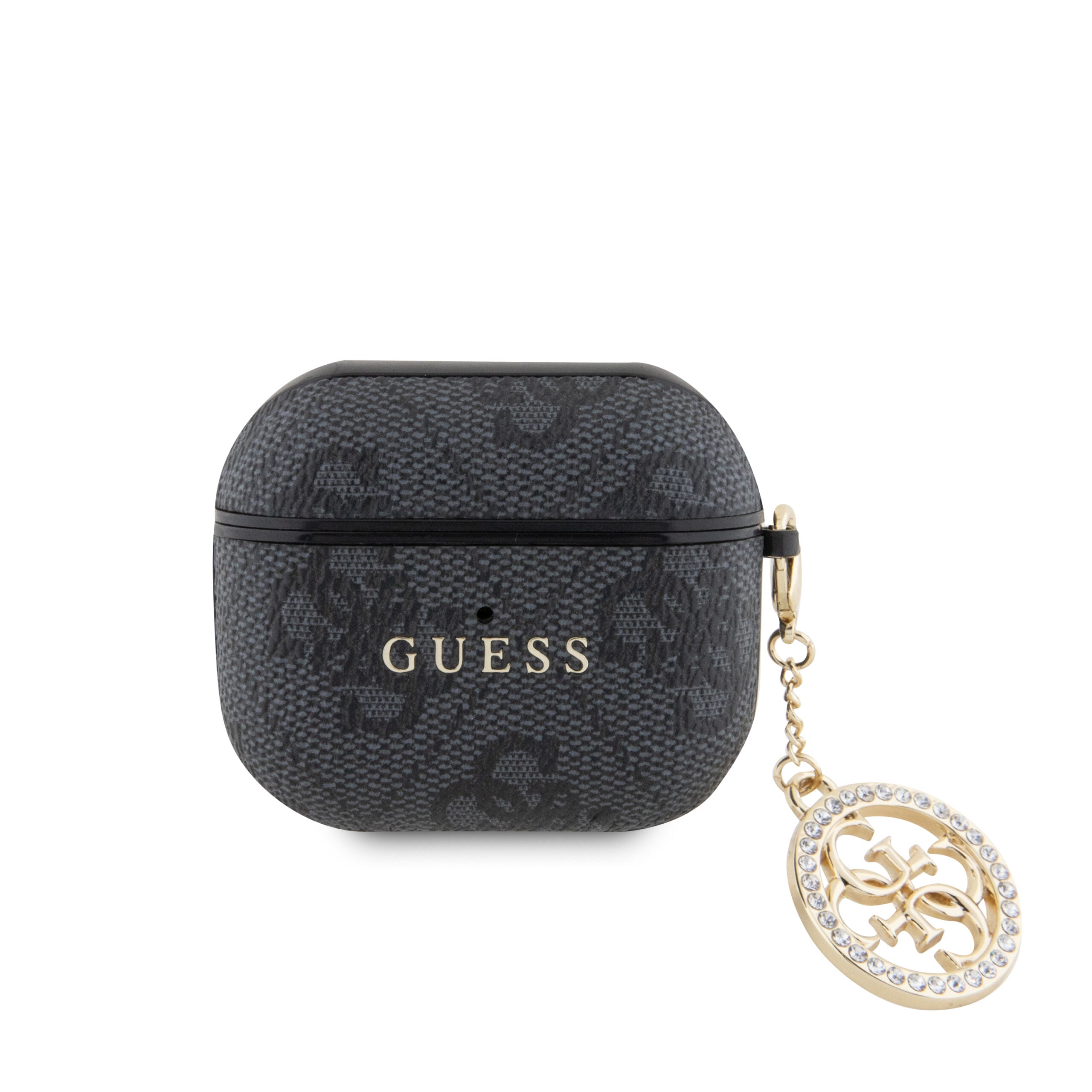 Guess Airpods 3 PU 4G W/ Strass Charm Black