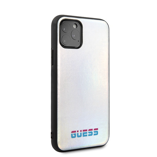 Guess GUHCN58BLD iPhone 11 Pro silver hard case Iridescent