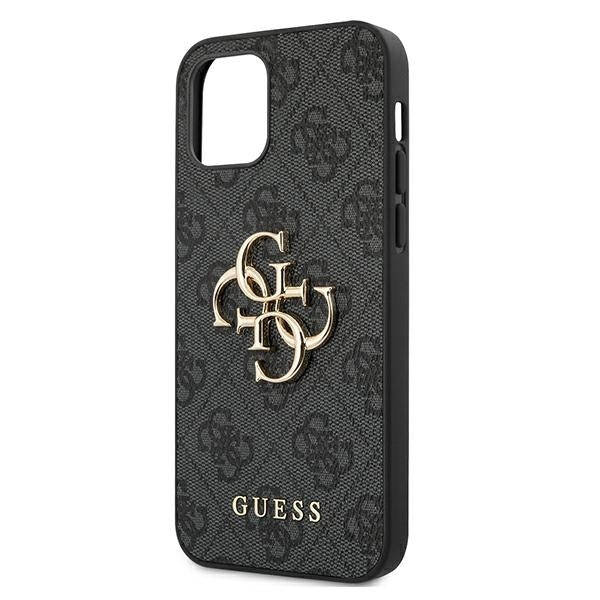 Guess GUHCP12M4GMGGR iPhone 12/12 Pro grey hardcase 4G Big Metal Logo