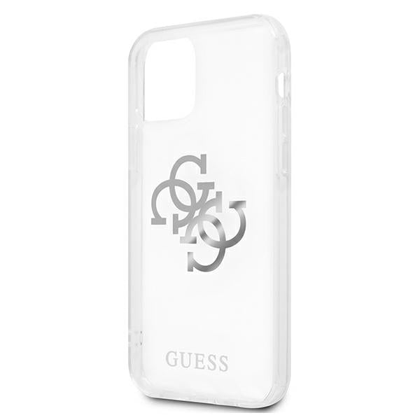 Guess GUHCP12MKS4GSI iPhone 12/12 Pro Transparent hardcase 4G Silver Charms Collection