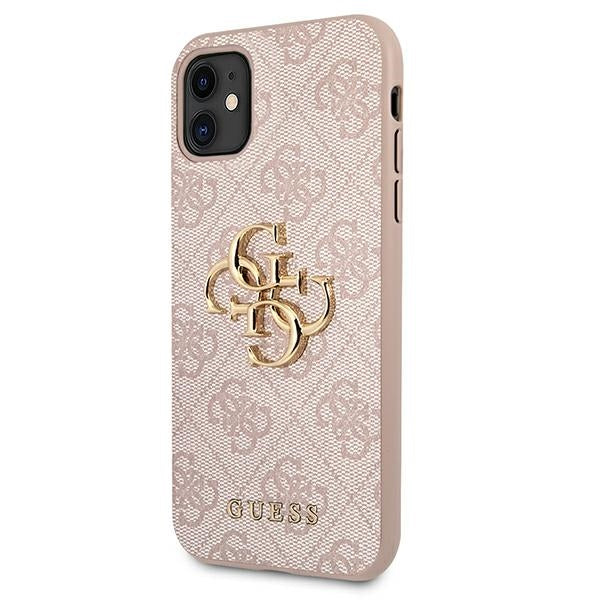 Guess GUHCN614GMGPI iPhone 11 / Xr pink hardcase 4G Big Metal Logo