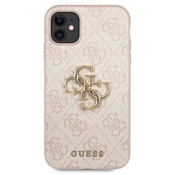 Guess GUHCN614GMGPI iPhone 11 / Xr pink hardcase 4G Big Metal Logo