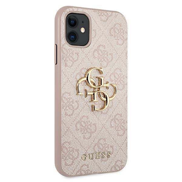 Guess GUHCN614GMGPI iPhone 11 / Xr pink hardcase 4G Big Metal Logo