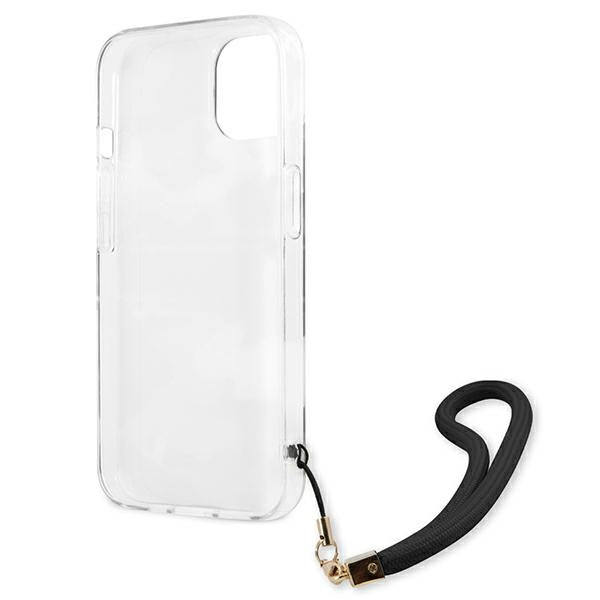 Guess GUHCP13SKCABBK iPhone 13 mini black hardcase Camo Strap Collection