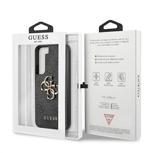 Guess GUHCS22S4GMGGR S901 S22 grey hardcase 4G Big Metal Logo