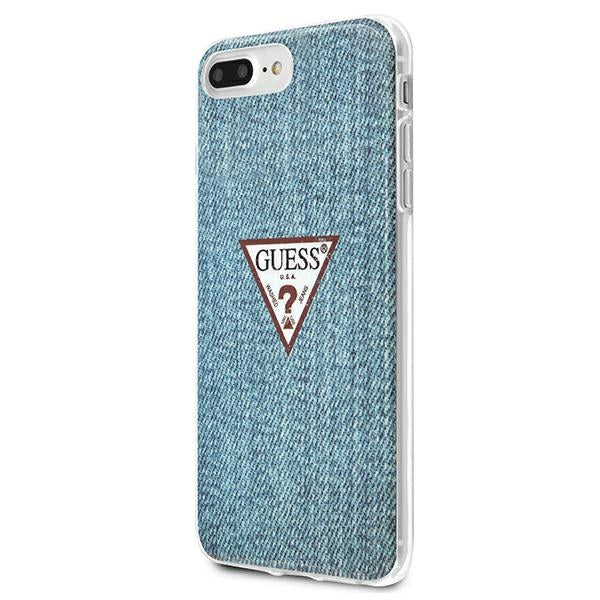 Guess GUHCI8LPCUJULLB iPhone 7/8 Plus light blue hardcase Jeans Collection