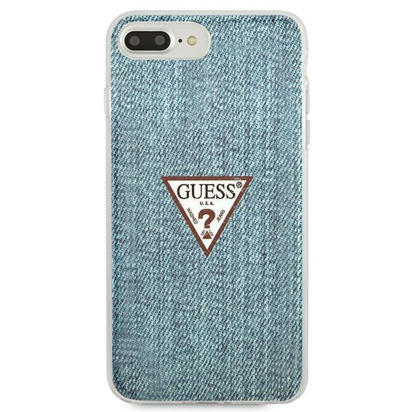 Guess GUHCI8LPCUJULLB iPhone 7/8 Plus light blue hardcase Jeans Collection