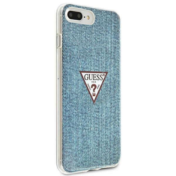 Guess GUHCI8LPCUJULLB iPhone 7/8 Plus light blue hardcase Jeans Collection