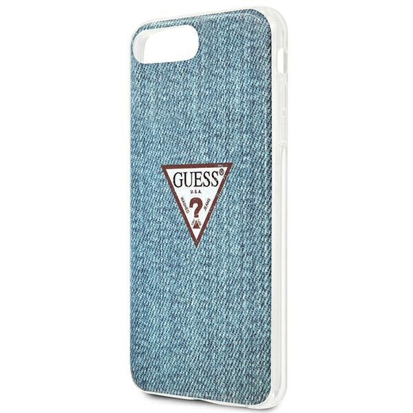 Guess GUHCI8LPCUJULLB iPhone 7/8 Plus light blue hardcase Jeans Collection