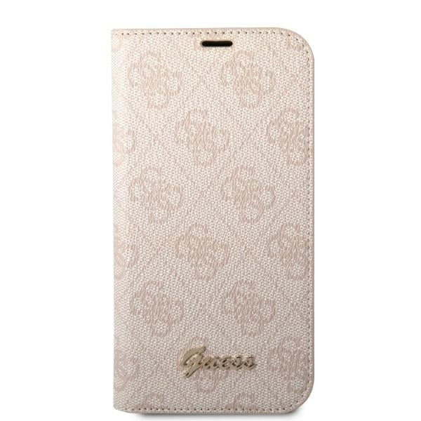 Guess GUBKP14XHG4SHP iPhone 14 Pro Max pink book 4G Vintage Gold Logo