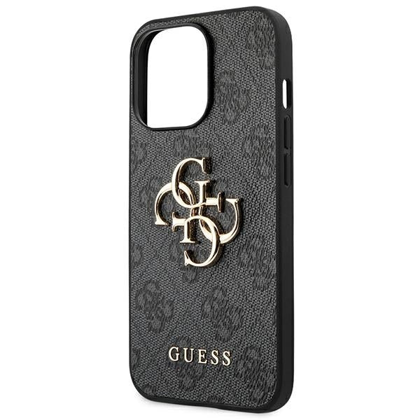 Guess GUHCP14L4GMGGR iPhone 14 Pro Grey hardcase 4G Big Metal Logo