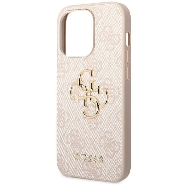 Guess GUHCP14X4GMGPI iPhone 14 Pro Max Pink hardcase 4G Big Metal Logo