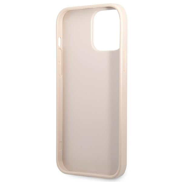 Guess GUHCP13XP4TPP iPhone 13 Pro Max Pink hardcase 4G Triangle Logo Cardslot