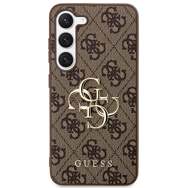 Guess GUHCS23S4GMGBR Galaxy S23 S911 brown hardcase 4G Big Metal Logo