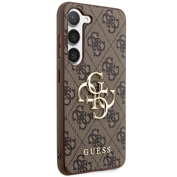 Guess GUHCS23S4GMGBR Galaxy S23 S911 brown hardcase 4G Big Metal Logo