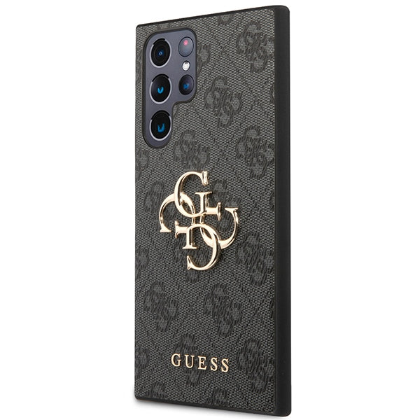 Guess GUHCS23L4GMGGR Galaxy S23 Ultra S918 grey hardcase 4G Big Metal Logo