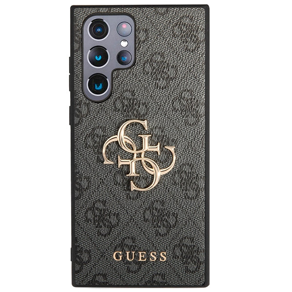 Guess GUHCS23L4GMGGR Galaxy S23 Ultra S918 grey hardcase 4G Big Metal Logo