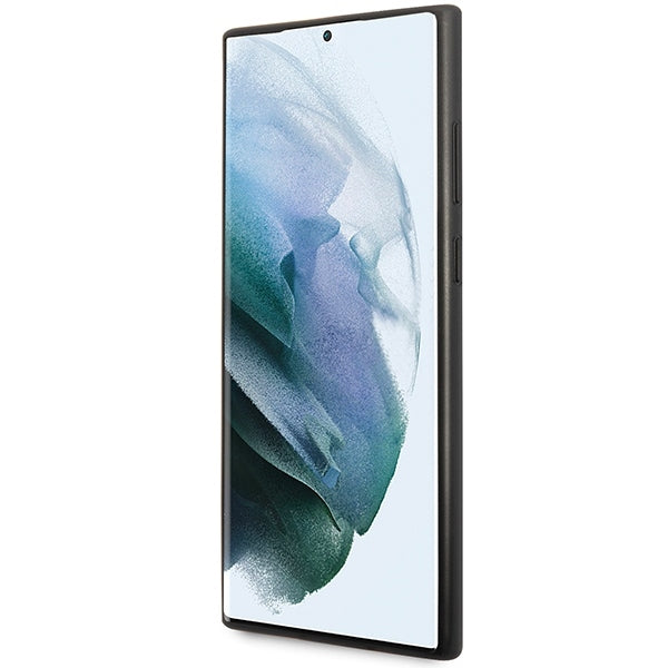 Guess GUHCS23LG4GFGR S23 Ultra S918 Grey hardcase 4G Metal Gold Logo