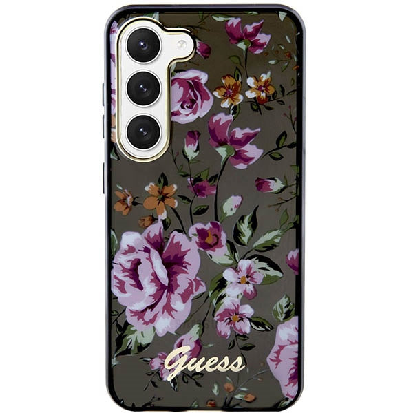 Guess GUHCS23SHCFWSK Galaxy S23 S911 hardcase Flower Collection
