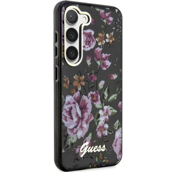 Guess GUHCS23SHCFWSK Galaxy S23 S911 hardcase Flower Collection