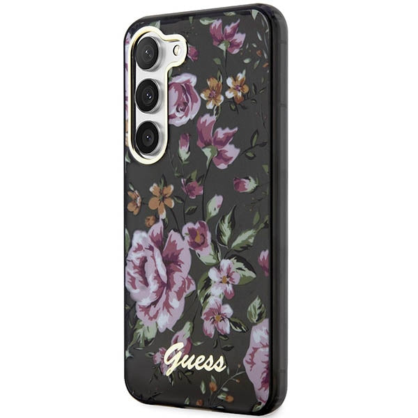 Guess GUHCS23MHCFWSK Galaxy S23+ S916 hardcase Flower Collection