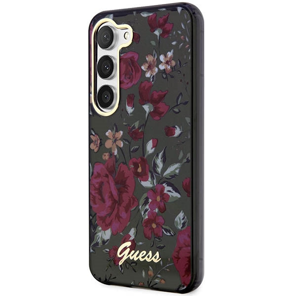 Guess GUHCS23MHCFWSA Galaxy S23+ S916 zielony/khaki hardcase Flower Collection