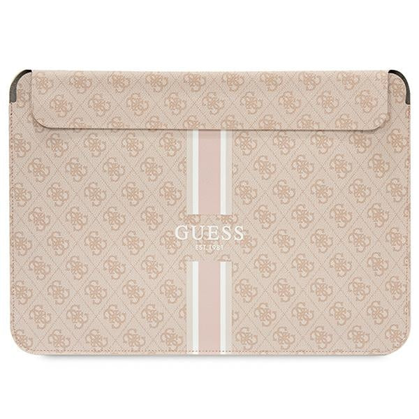 Guess GUCS16P4RPSP Sleeve for MacBook 16" Pink 4G Printed Stripes