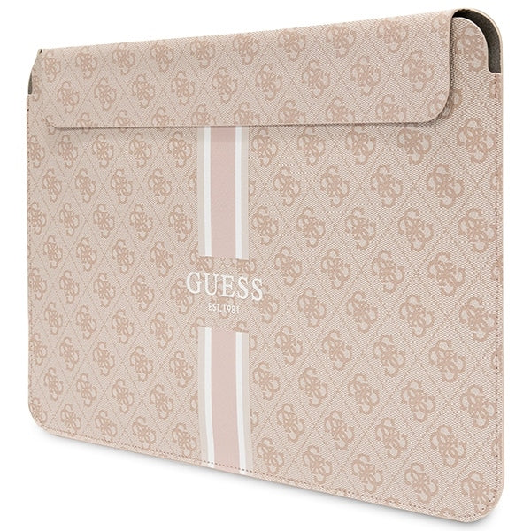 Guess GUCS16P4RPSP Sleeve for MacBook 16" Pink 4G Printed Stripes